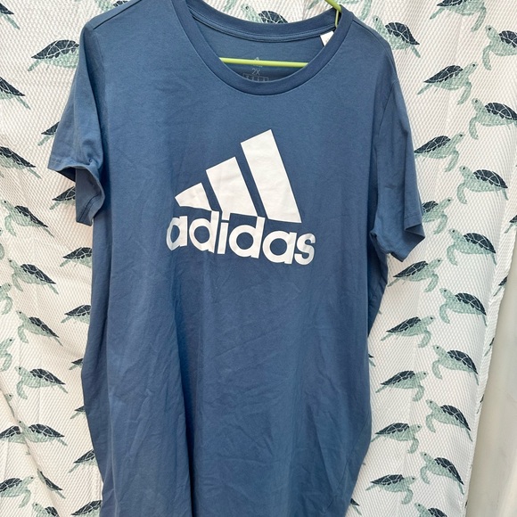 Adidas Classic Blue Logo Dress - Picture 2 of 4